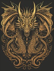 Illustration of Gold Dragon