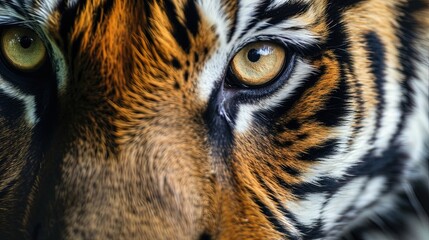 Tiger Striped Face Closeup