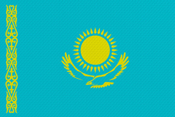 National flag  of Kazakhstan. Background  with flag  of Kazakhstan
