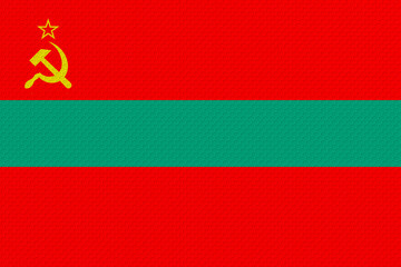 Naklejka premium National flag of Transnistria. Background with flag of Transnistria