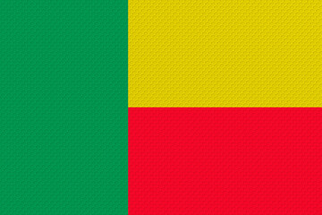 National flag of Benin. Background for editors and designers. National holiday