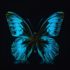 bioluminescent butterfly neon lighting31