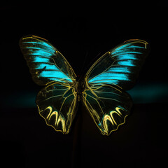 bioluminescent butterfly neon lighting40