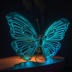 bioluminescent butterfly neon lighting37