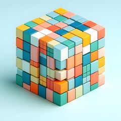 Cubical Abstract Background