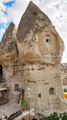 Aura cave hotel is a premium hotel located inside the extensive cave systems in  Goreme, a UNESCO world heritage site in Nevsehir Province, Cappadocia Region,Turkey.