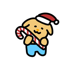 Christmas cartoon characters suitable for Christmas decorations, stickers, year-end theme content, backgrounds


