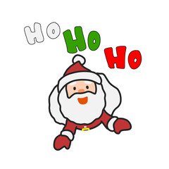 santa claus with a gift