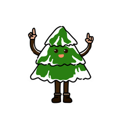 christmas tree with santa claus