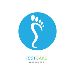 Vector foot logo design vector