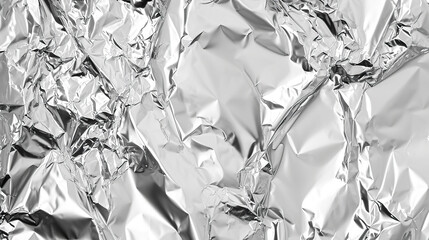 Aluminum foil background texture. Crumpled aluminum foil background.