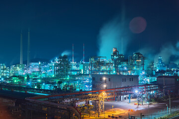Fototapeta premium 周南工場夜景