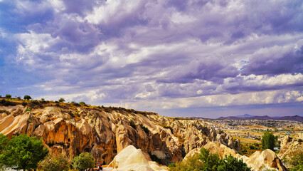 Goreme open air museum is a vast complex of monastic settlements and rock-cut churches in Goreme,a UNESCO world heritage site in the Cappadocia Region, Central Anatolia,Turkey.