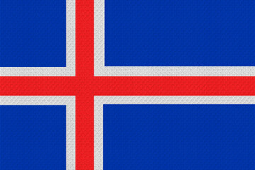 National flag of Iceland. Background  with flag  of Iceland.