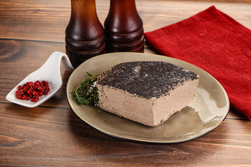 Delicous liver pate snack appetizer