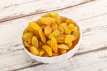 Yellow raisin - dry grape berries