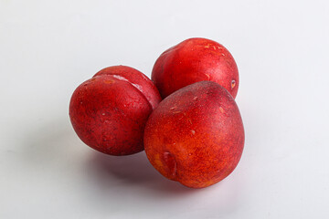 Ripe sweet juicy red plum