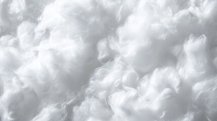 White cotton candy textured background. Close up of fluffy white cotton candy.