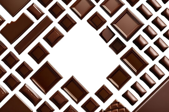 pattern with chocolate squares 02