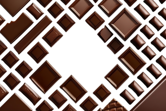 pattern with chocolate squares 02