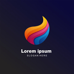 color logo business colorful gradient design