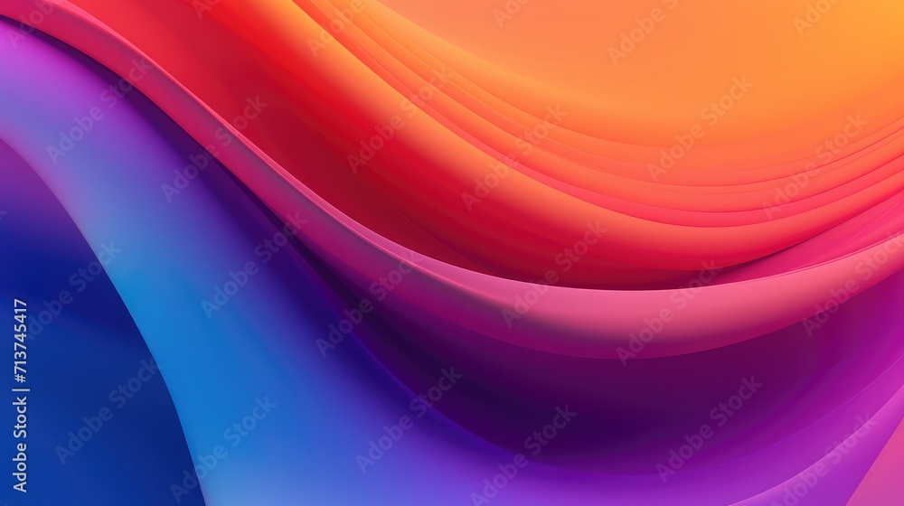 Sticker abstract gradient wavy background