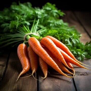 Best nutritious food carrots image Generative AI