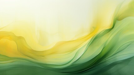 the dynamic interplay of radiant yellow and calming green tones, beautifully merged in fluid patterns, creating a mesmerizing and visually captivating background that exudes energy and serenity. - obrazy, fototapety, plakaty