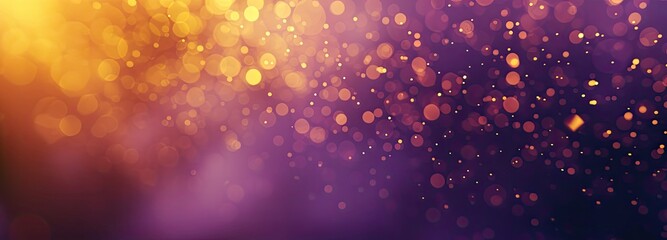Fototapeta premium abstract glitter yellow, purple, orange background. de-focused. banner