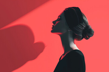 3D portrait of a high fashion woman	