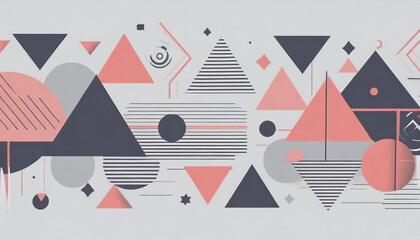 Abstract colorful shapes background