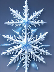 A very beautiful photo of Ice Crystal Snowflake Generative AI