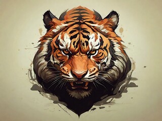 Angry looking Tiger face