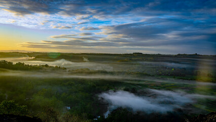 morning atmosphere on the hill