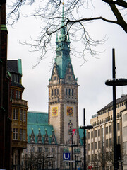 Rathaus. Historical place. city. hamburg