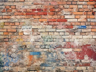 Old brick wall. Brickwork from an old brick in a rustic style, The structure and pattern