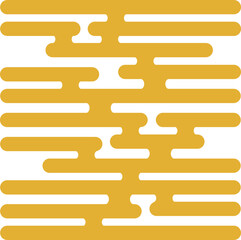 square shaped folk cloud window pattern