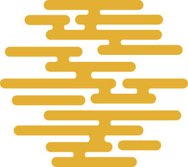 round shaped folk cloud window pattern