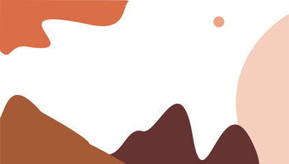 Boho shape illustration vector element