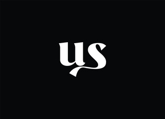 US letter logo and initial logo design
