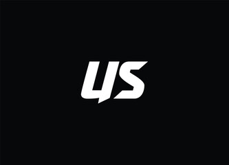 US letter logo and initial logo design