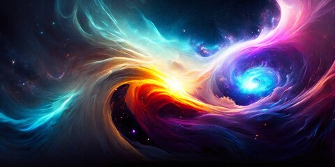 Multicolored Energy Flow Background. Abstract Background Energy Flow.