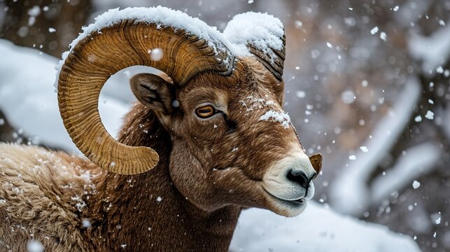 sheep in winter