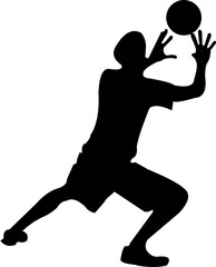 Volleyball Player Silhouette