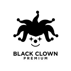 clown head face logo icon design illustration