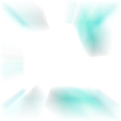 An abstract cut out transparent iridescent color streak blur design element.