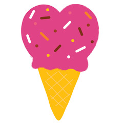 Valentine's Love-themed food drawing