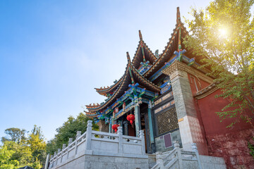 The Legal Temple is located in the ancient town of Guandu in the southeastern suburbs of Kunming, Yunnan, China. - 713782467