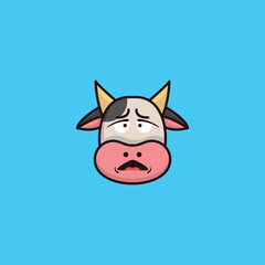 Fototapeta premium Cute Cow Illustartion