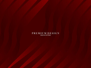 Abstract background of wavy lines in red color. Modern design for banner, card, web design, banner, certificate, etc.
